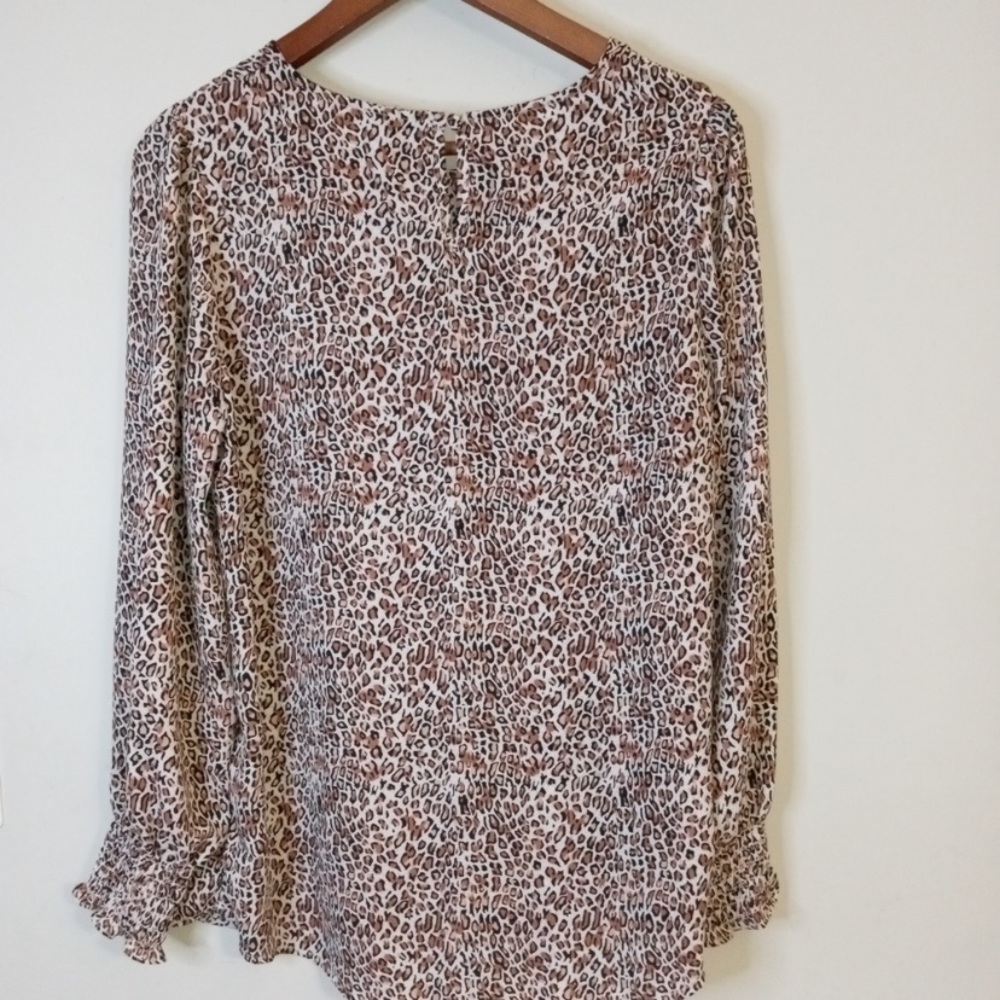 Adriana Papell Leopard Blouse